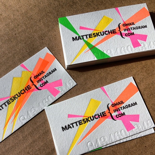 Instagram on business cards Instagram on business cards