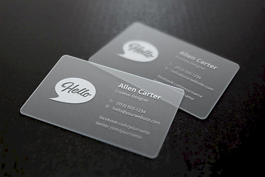 Transparent Business Card Transparent Business Card