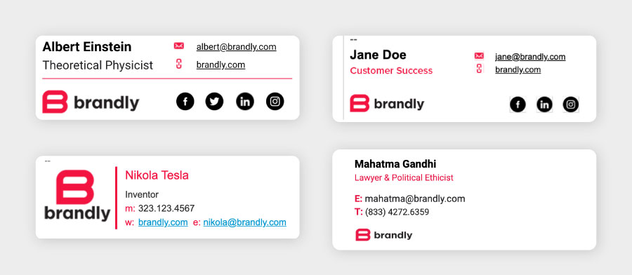 Old email signature designs Old email signature designs