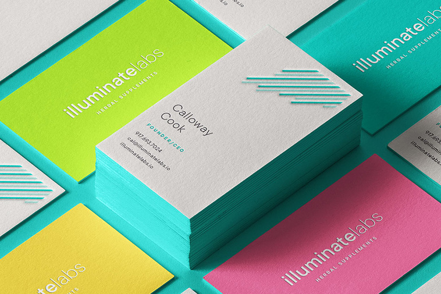 Colorful Vertical Business Card Design