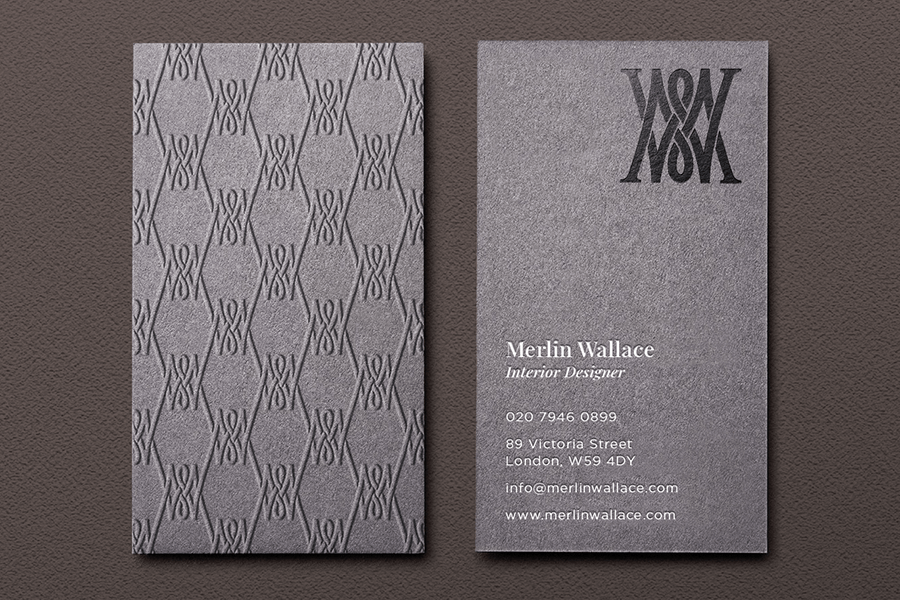 Classy Vertical Business Card Design