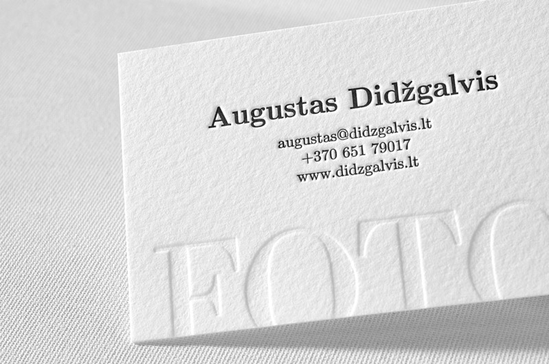 luxurious paper stock business card design