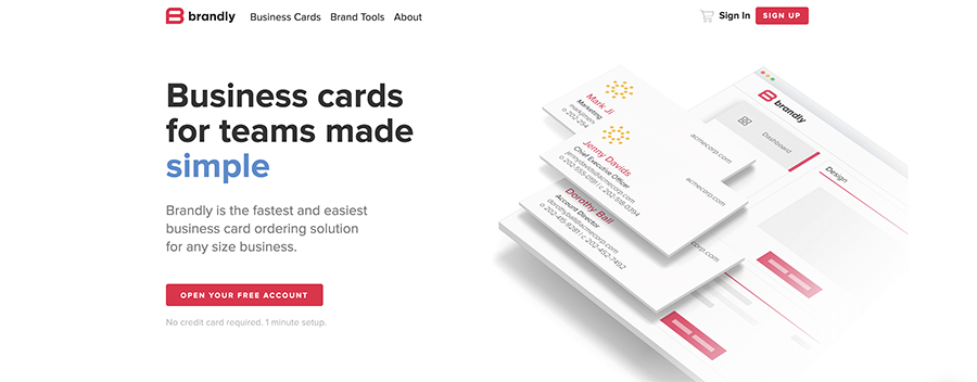 business cards for teams made simple.