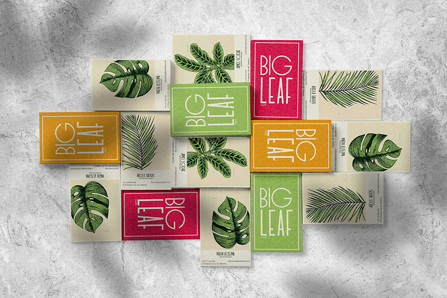 Illustrated Vertical Business Card Design