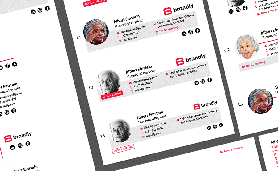 Different Versions of Email Signature Designs