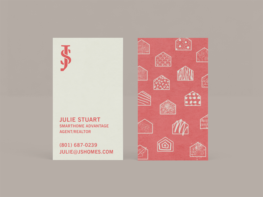 Simple vertical Realtor business card