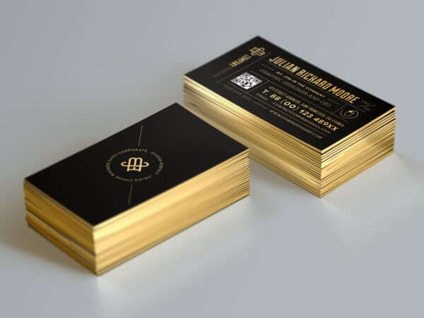 Business Cards gold edges