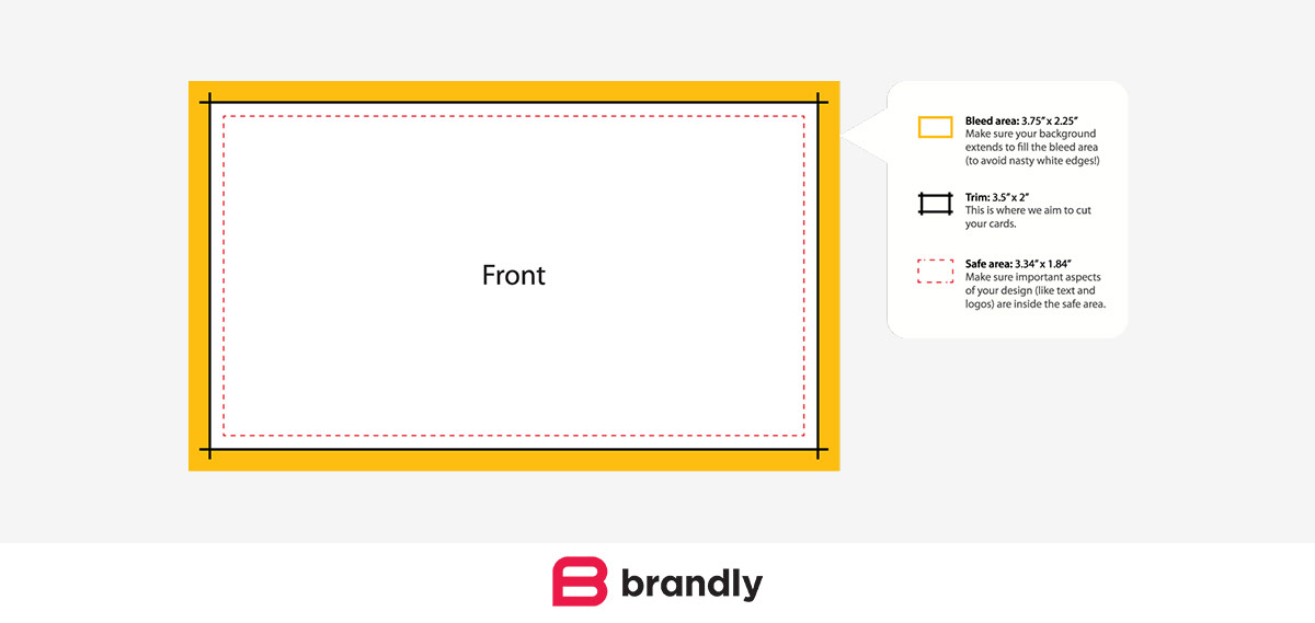 Standard Business Card Sizes Free Templates Brandly Blog