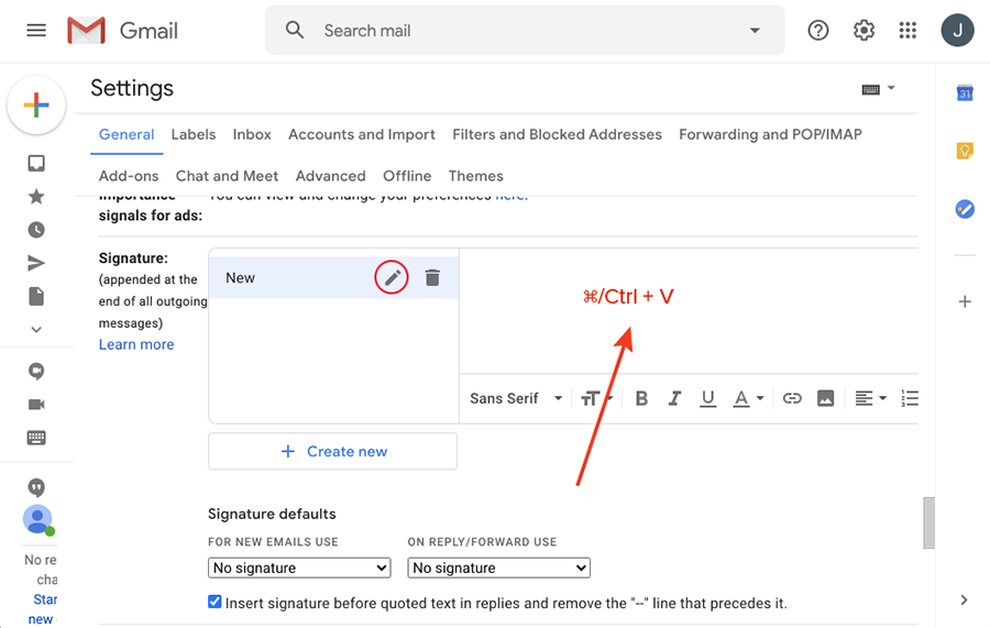 how to add image in gmail signature