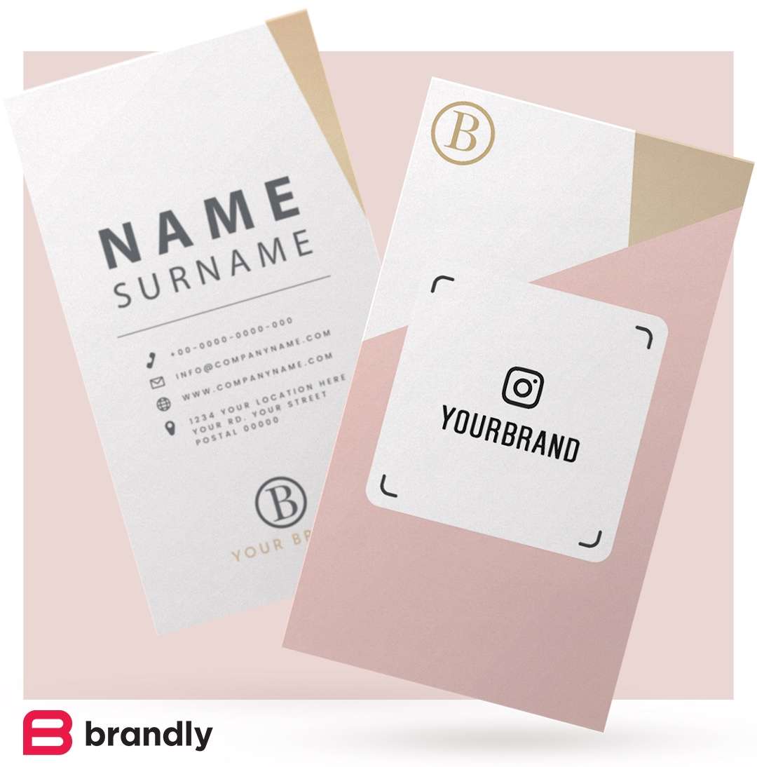 Instagram Nametags on business cards