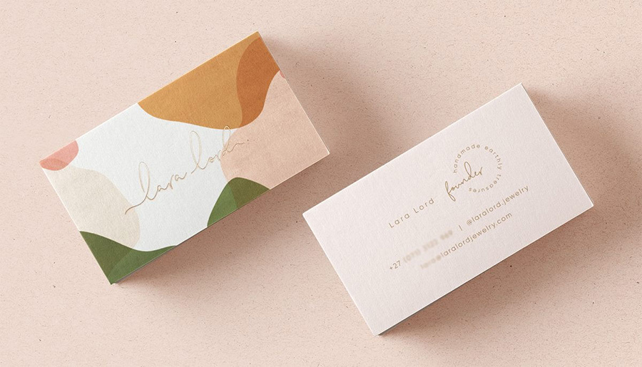 Business card watercolor 