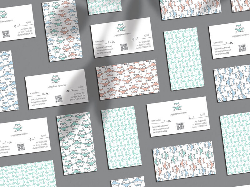 Business card branding QR Code