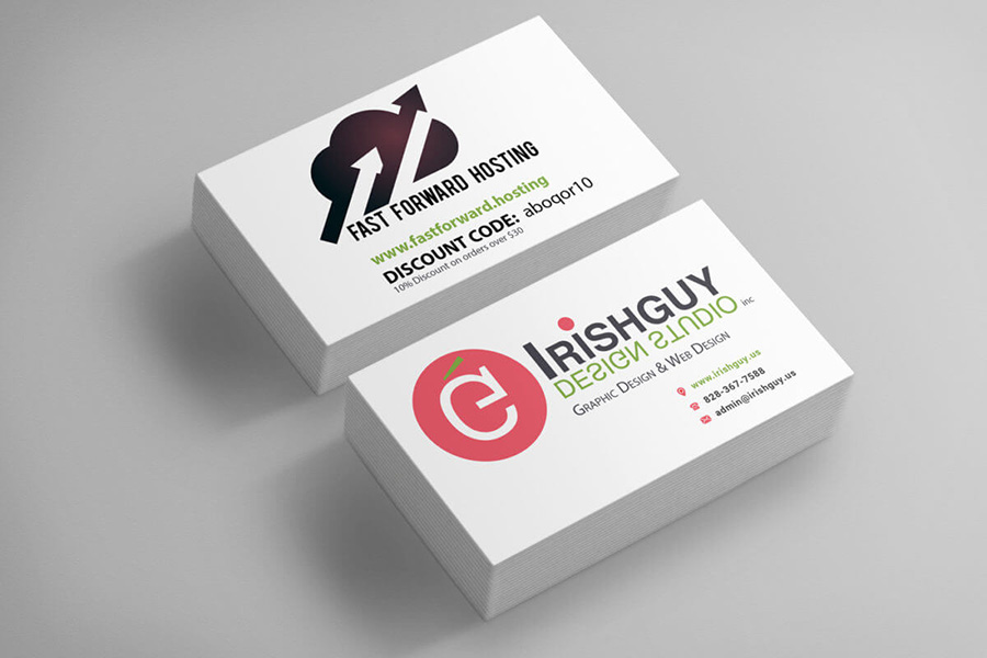 Business card promo