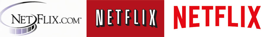 Netflix logos 1997-2000-2014