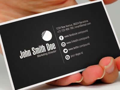 Elements of a business cards