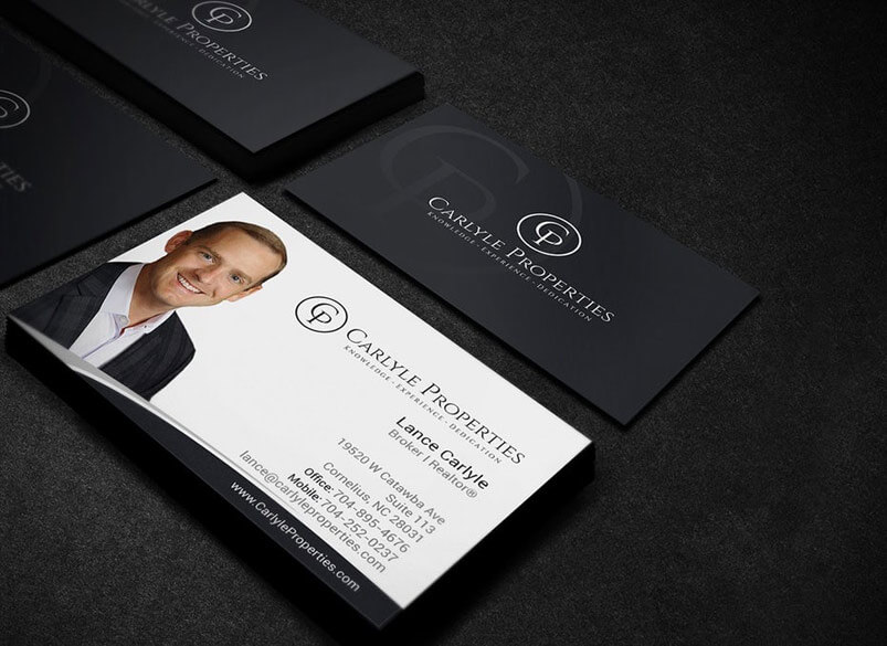 Realtor business card with headshot