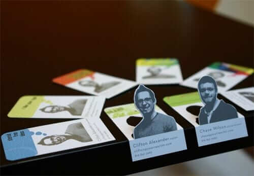 a close up of a table with cards on it.