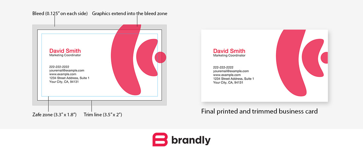 Standard Business Card Sizes Free Templates Brandly Blog