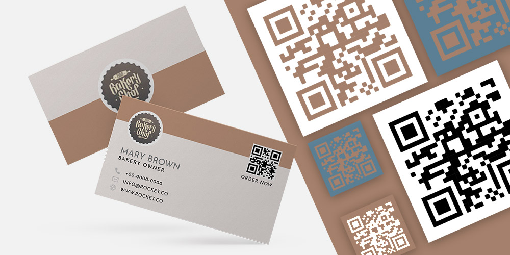 Google Review Business Card Icon with Google Review QR Code