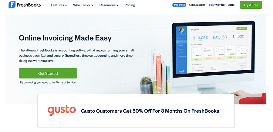 Freshbooks Gusto integration