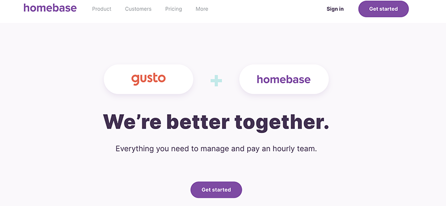 Homebase Gusto integration